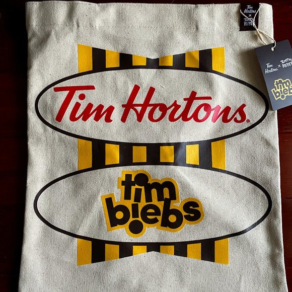 Justin Bieber x Tim Horton's tote bag merch - Picture 1 of 3